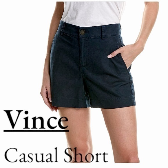VINCE casual cotton shorts BLUE SZ 8 New w tags‎